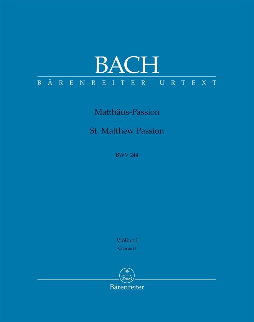 Matthaus-Passion BWV244